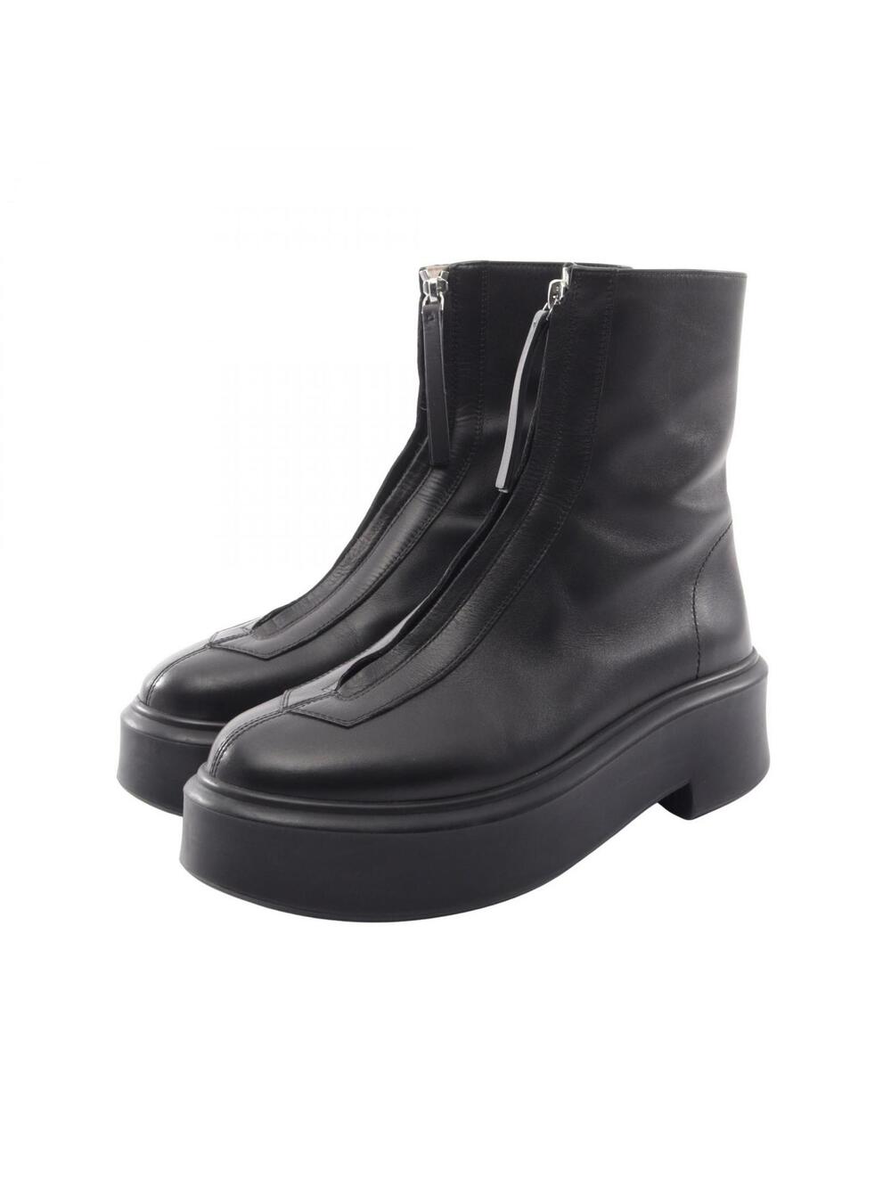 The Row Zipped Ankle Short Boot Shoes #373644T10B